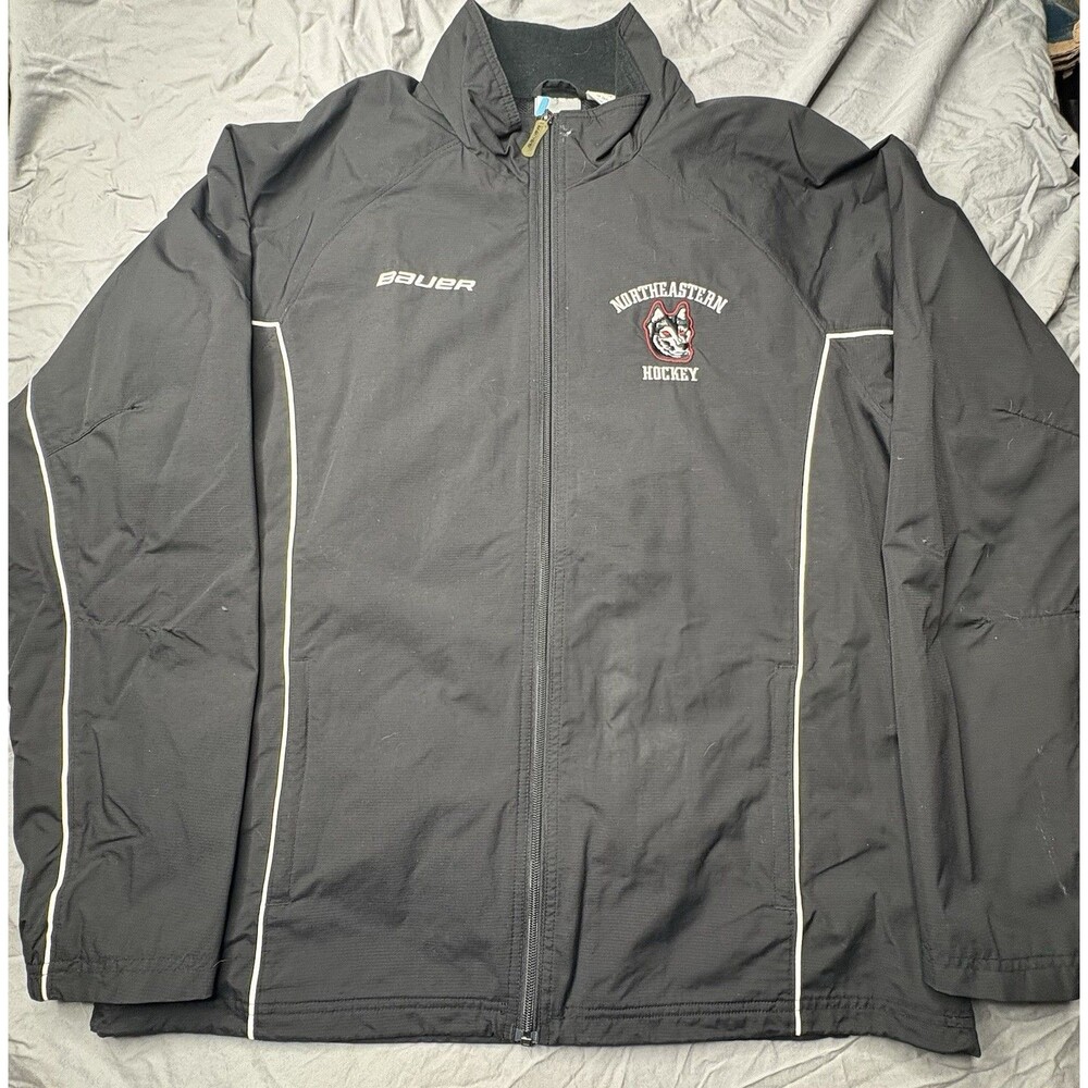 Warrior Mens Jacket Black Northeastern University Hockey Team Issued Mens Lrg